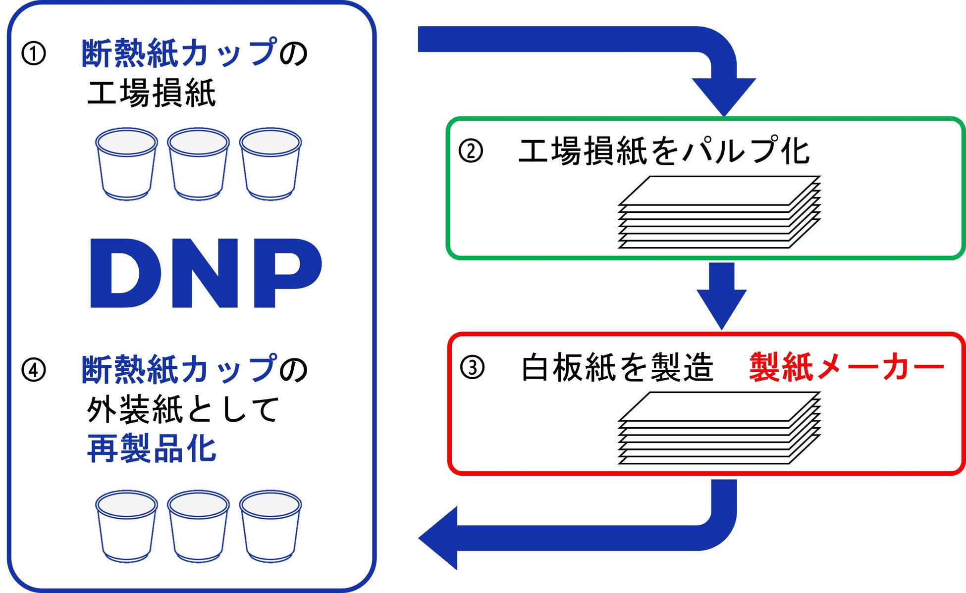 断熱紙カップの製造時の余分な紙を同じ製品に“水平リサイクル”することを目指す実証実験を開始のサブ画像1