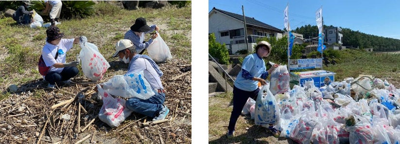 東シナ海に面する日本三大砂丘の一つ吹上浜県立自然公園の北端に位置する　いちき串木野市照島海岸にて「拾い箱」のお披露目を兼ねた　セレモニーとごみ拾いイベントを開催しました！のサブ画像3