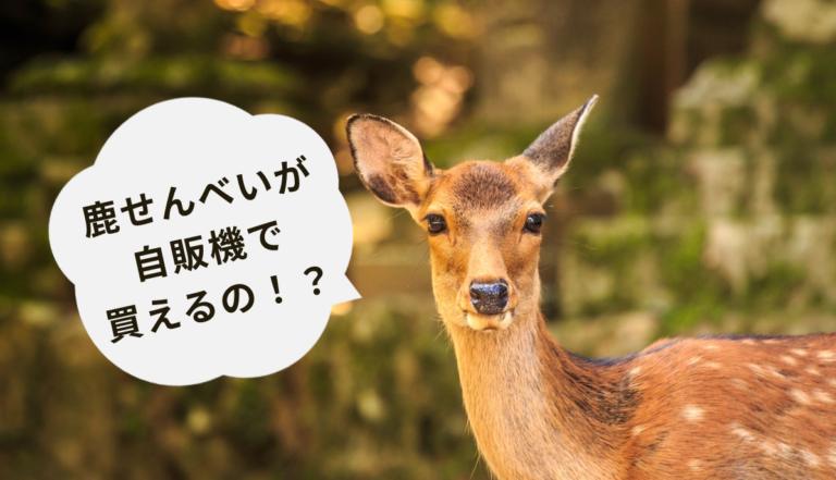 自販機で伝統ある「鹿せんべい」を発売！パッケージにはお米を活用した紙「kome-kami」を使用し伝統を表現のメイン画像