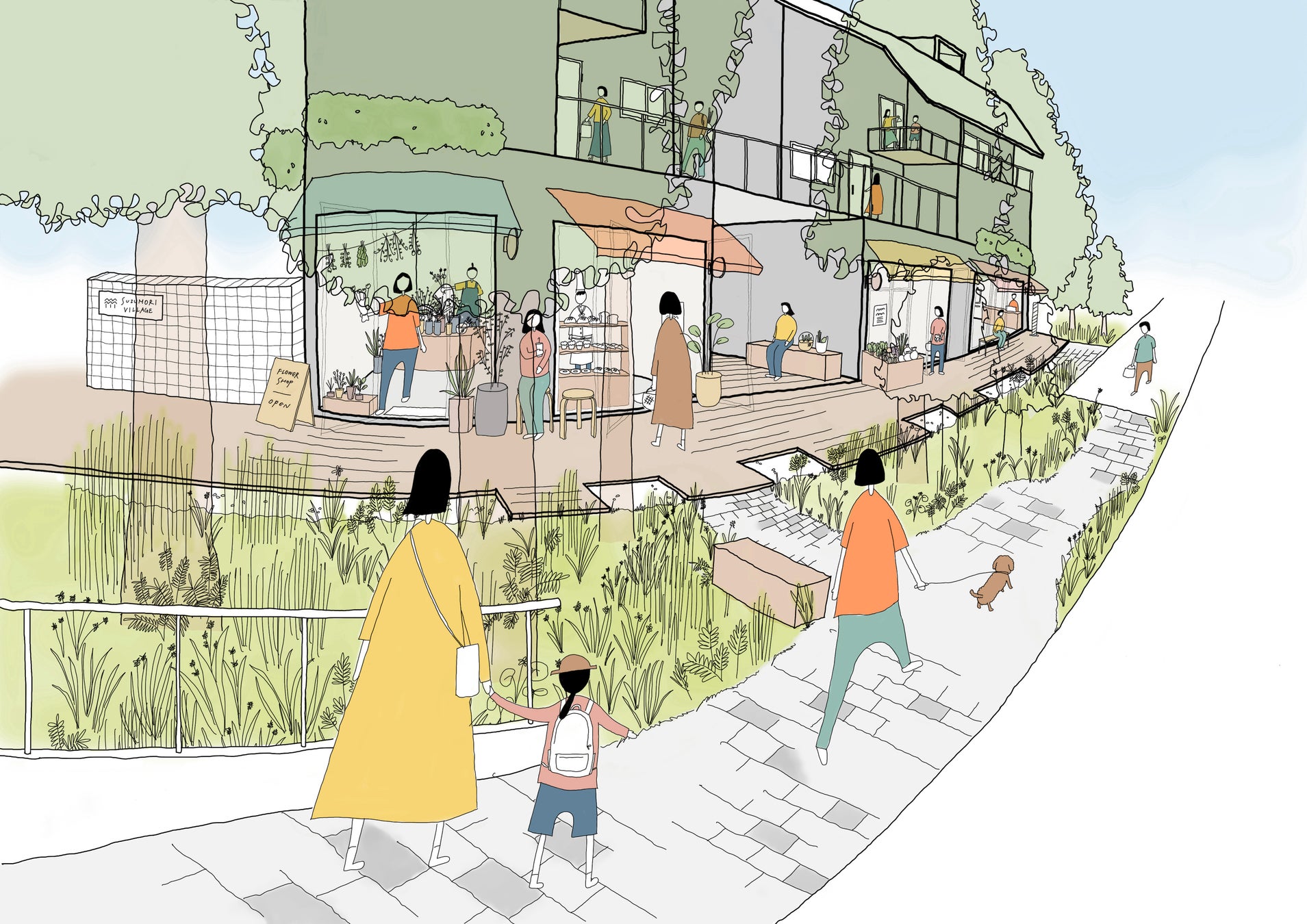 LEED認証取得の賃貸住宅「鈴森village」、埼玉県和光市に誕生のサブ画像1_完成イメージ