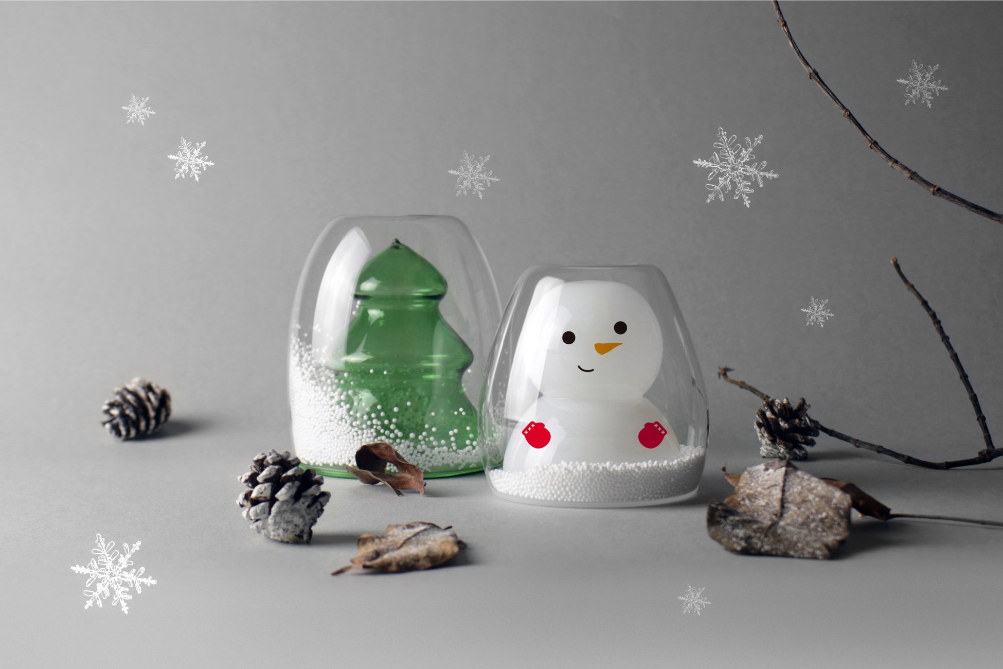 11月30日から「グッドグラス」が名鉄百貨店本店で期間限定販売を実施！のサブ画像2_グッドグラス  クリスマスシリーズ「ツリーと雪だるま」