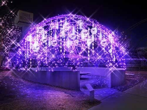 女性が安心して暮らせる社会を願い、パープルライトアップを実施　MIYASHITA PARK にて「DECORTÉ Purple Lightup 2022」の点灯式を開催のサブ画像2_スノードームイメージ