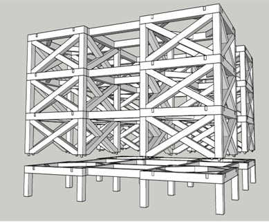 リコー、宮崎県産木材利用促進協定を締結のサブ画像6_上部構造＋下部構造イメージ