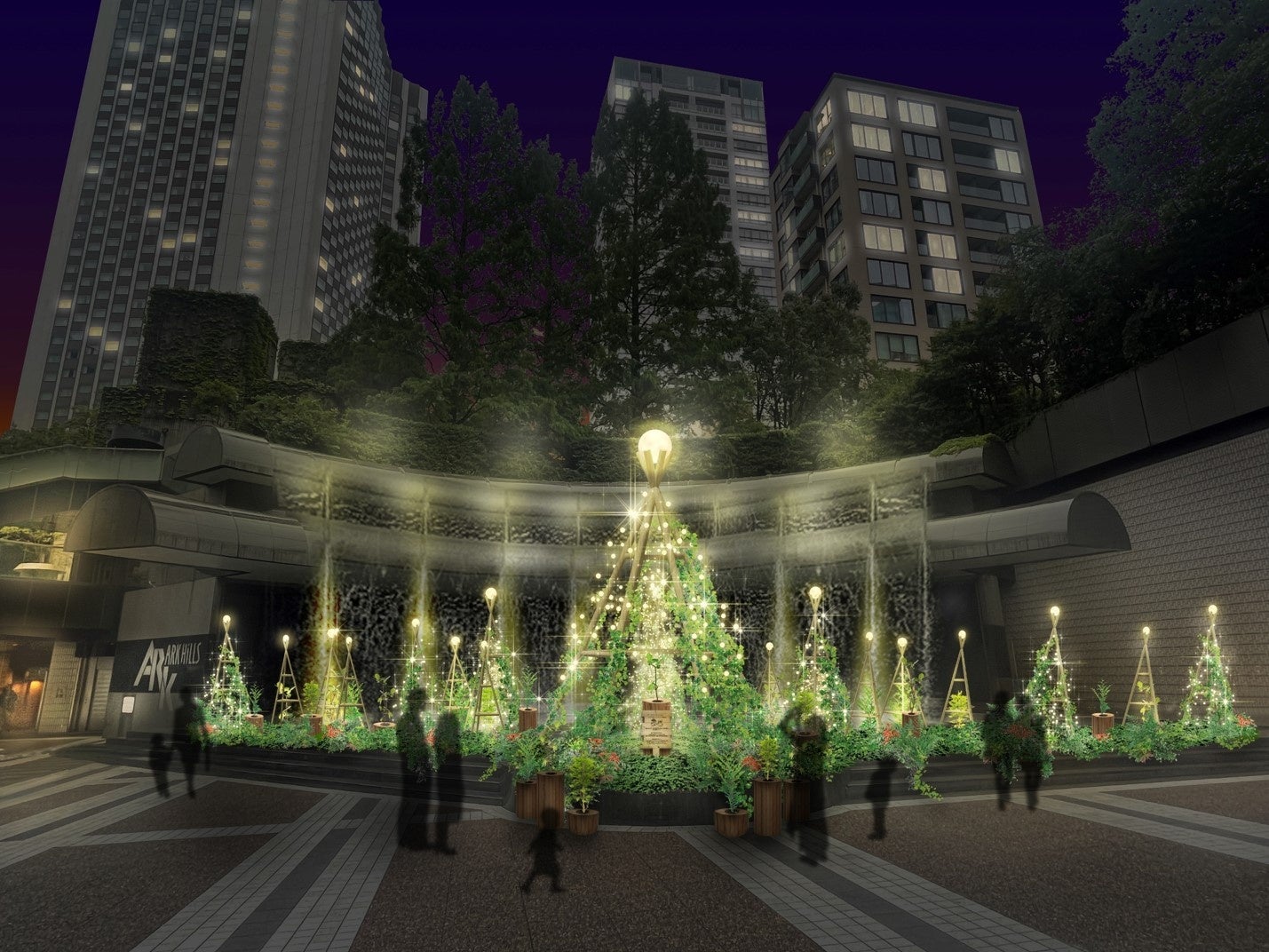 子どもたちが植えた苗木を、東京の森の間伐材でできたツリーが囲む！都市と森がつながる「ARK HILLS CHRISTMAS 2022」開催のサブ画像2_イメージ