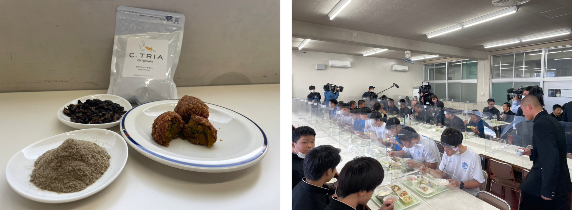 グリラスが国内で初めて、学校給食へ食用コオロギパウダーを供給！徳島県立小松島西高等学校にコオロギを使った給食が登場 | SDGs ONLINE