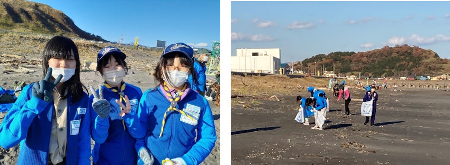 室蘭のボーイスカウト室蘭第1団の小学生がジョギングしながら海岸清掃　CHANGE FOR THE BLUE in 北海道【プロギング運動会】を開催しました！のサブ画像3