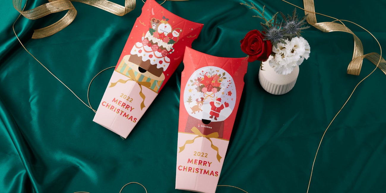 お花のサブスク「ブルーミー」クリスマス限定BOX！お花もクリスマスアレンジにのサブ画像1