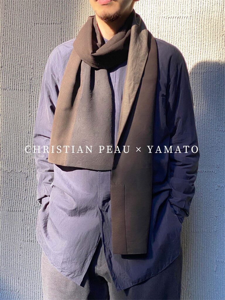 ＜ CHRISTIAN PEAU × YAMATO ＞泥染のパッチワークショール発売のメイン画像