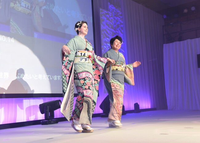株式会社一蔵　きものコンテスト 「Universal Kimono Award 2022」開催報告のサブ画像5_活き活きときもの姿を披露