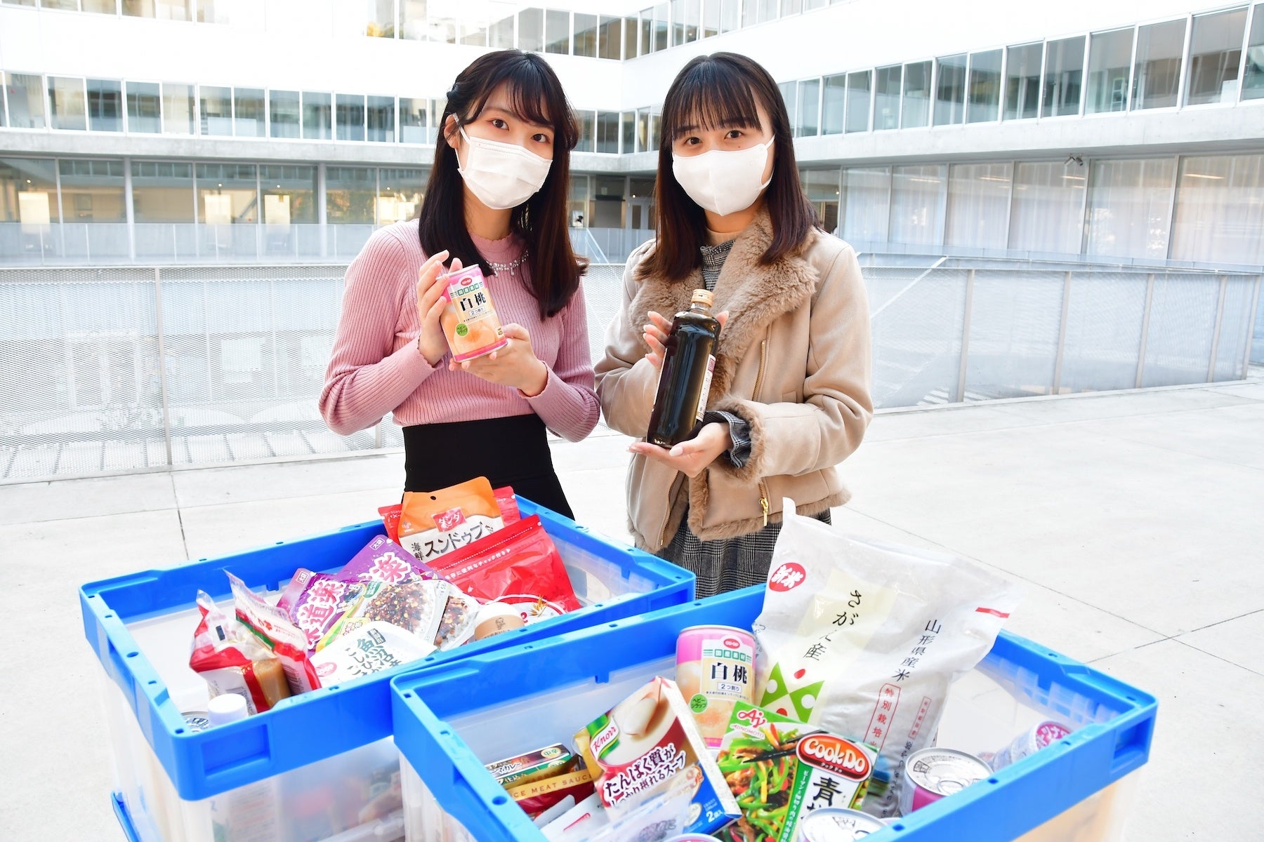 日本女子大学で「フードドライブ＠JWU」 を初実施のサブ画像2_JWU PR アンバサダーも食品の回収と配布に協力