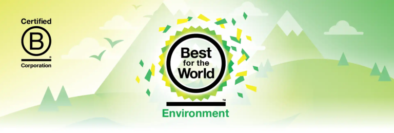 日本で唯一、B Corp認証の「環境」分野において、世界上位５％の「Best For The World ２０２２」として表彰されましたのメイン画像