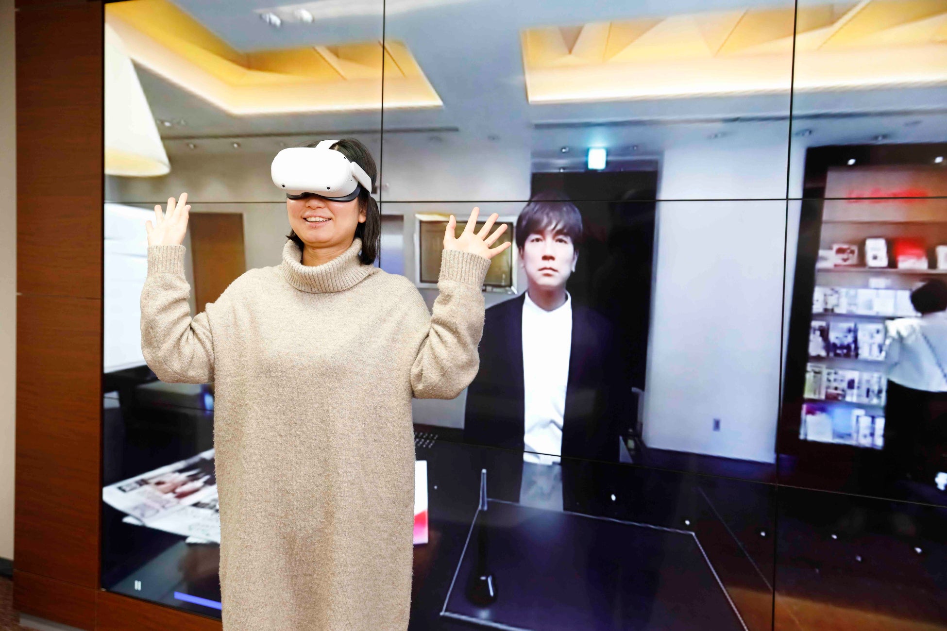 京都ホテル観光ブライダル専門学校、VR／AR／メタバース等を活用する特別演習室「XRデモンストレーションルーム」を発表しDX教育を加速度的に推進！メディア＆業界向け内覧会を開催（取材受付中）のサブ画像2_VRやメタバースと融合する特別演習室