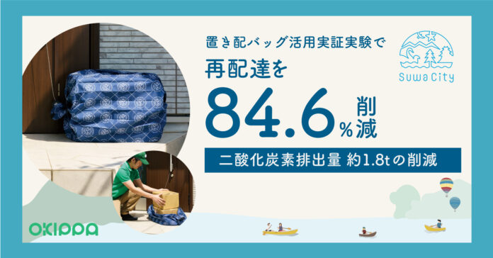 OKIPPA、諏訪市置き配バッグ活用実証実験で再配達を84.6%削減、脱炭素社会実現への住民意識醸成へのメイン画像