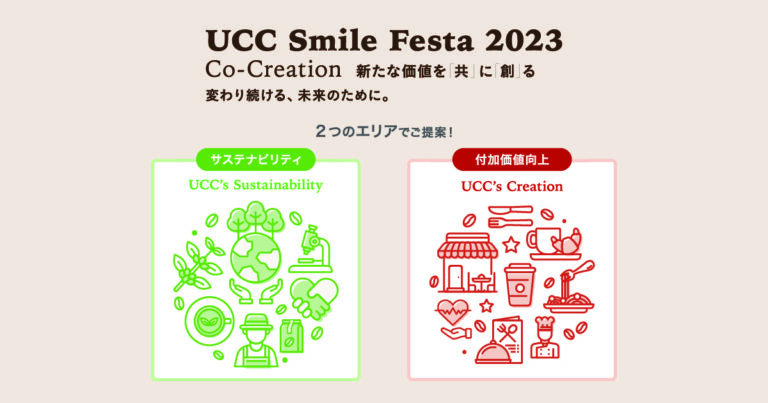 商談会「UCC Smile Festa 2023」において、廃棄物量を昨年より10％削減することに挑戦！環境負荷低減への取り組みを更に強化のメイン画像