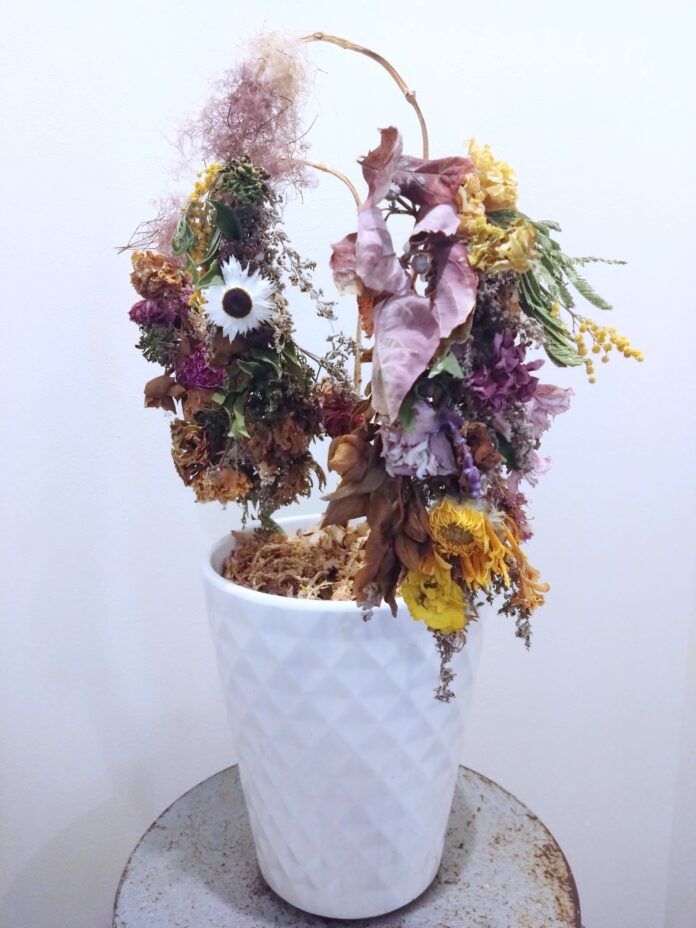 廃棄花材をアップサイクルしたメンテナンスフリーのドライ植栽鉢“蒼枯鉢(そうこばち)”をJAPAN SHOP 2023にて展示いたします。のメイン画像
