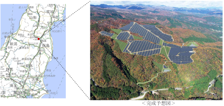 福島県における太陽光発電事業（建設中）への参画についてのメイン画像