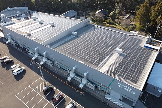 川﨑電子 都城南部工場への「オンサイトPPAモデル」による太陽光発電のメイン画像