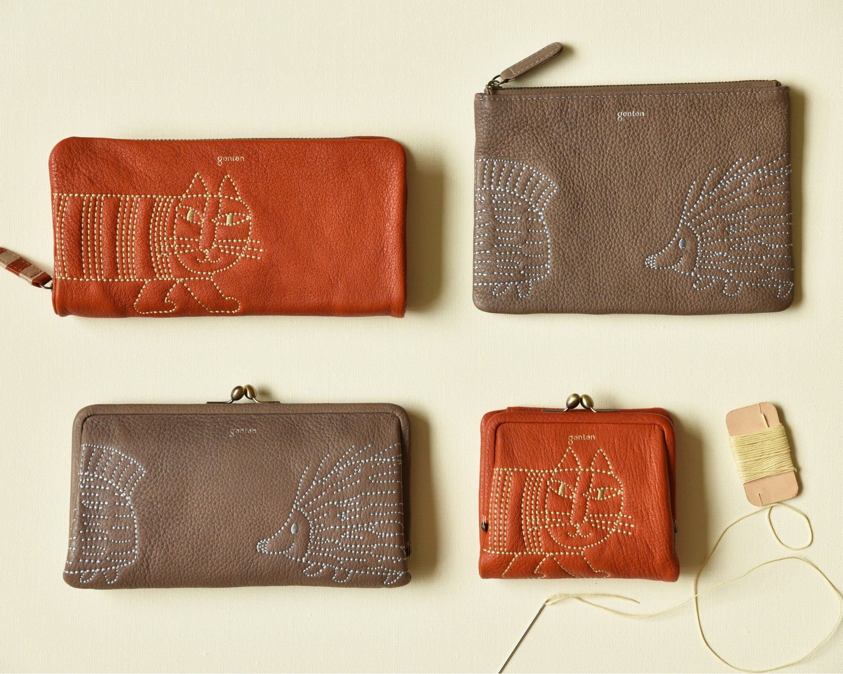 革製品ブランド【genten】より、スウェーデンの陶芸作家リサ・ラーソンのモチーフを革で表現した限定革小物コレクションを2023年4月20日に発売。のサブ画像11