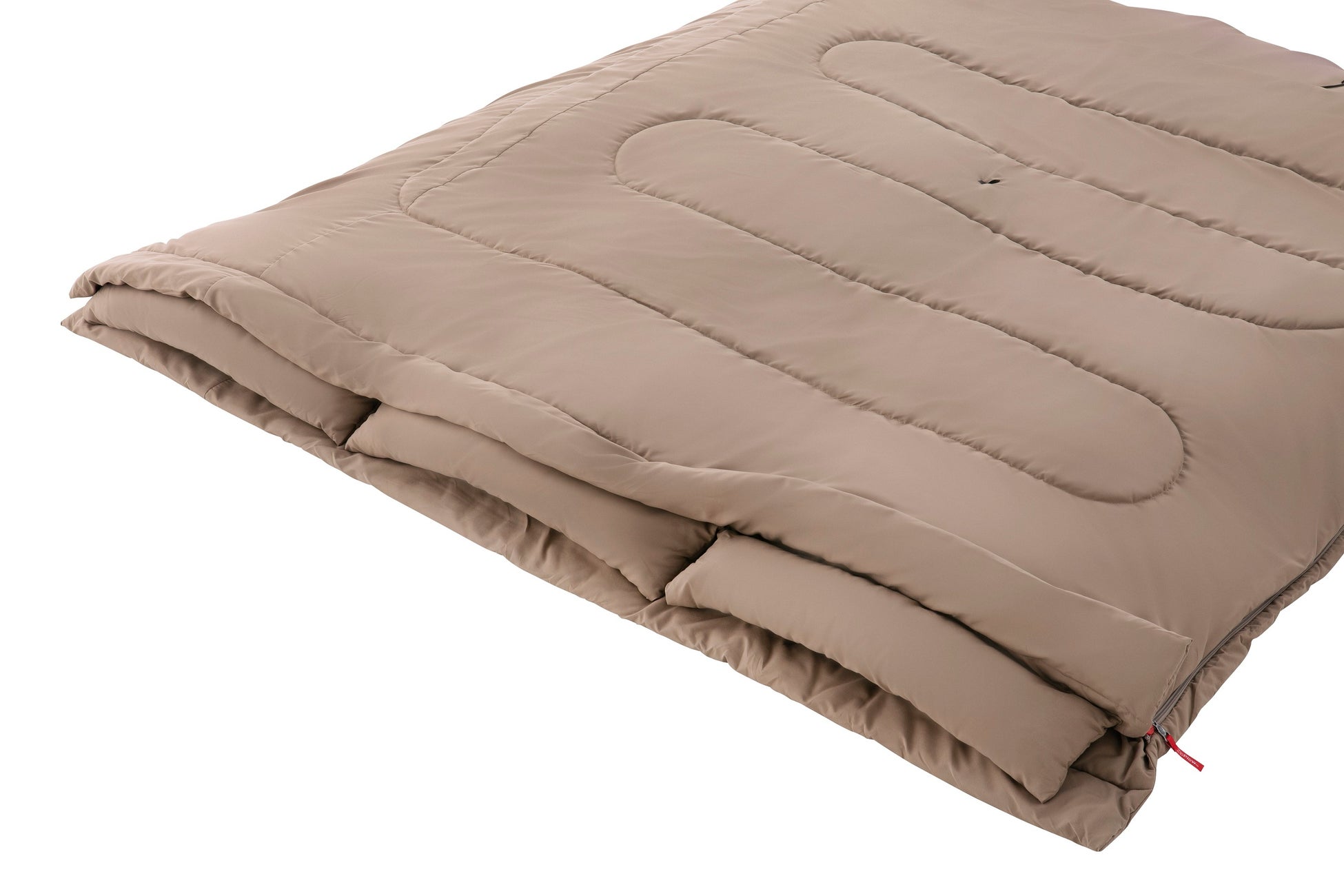 コールマン、新素材・新色を採用したファミリーキャンプ向けの寝袋「ファミリー2 IN 1/C5・C10（グレージュ）」を発売のサブ画像3_「サーマルスプリットカラー」採用で肩口から熱を逃がさない