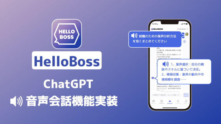 『HelloBoss』、ChatGPT技術を活用したAIチャットサービス「HelloChat」に多言語の音声読み上げ機能を追加のメイン画像