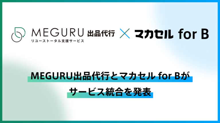 出品代行サービスを提供する「マカセル forB」、株式会社NOVASTOが提供する「MEGURU出品代行」にサービスを統合。リユース、小売企業向けに販売面でのサポートを強化。のメイン画像